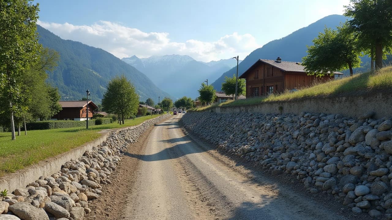 Diviser une parcelle en pente en deux lots constructibles, le rôle du mur de soutènement