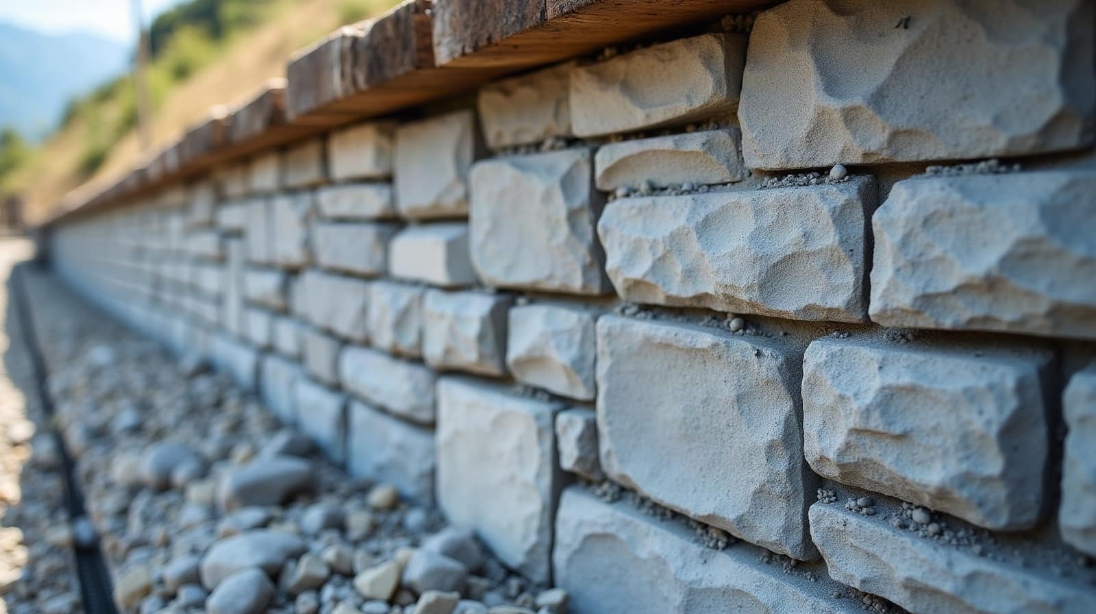 Gel-dégel en montagne : le mécanisme qui fatigue un mur de soutènement mal drainé