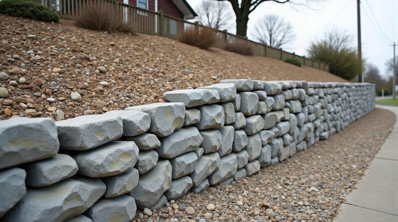 Confortement d'un talus instable en Haute-Savoie